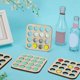 thumbnail image 3 of Juego de soporte de exhibición organizador de tapas de botellas | Estantes cuadrados de madera de 16 ranuras para la colección de tapones de botellas | Acabado blanco navajo | 4.33x4.33 pulgadas |, 3 of 3
