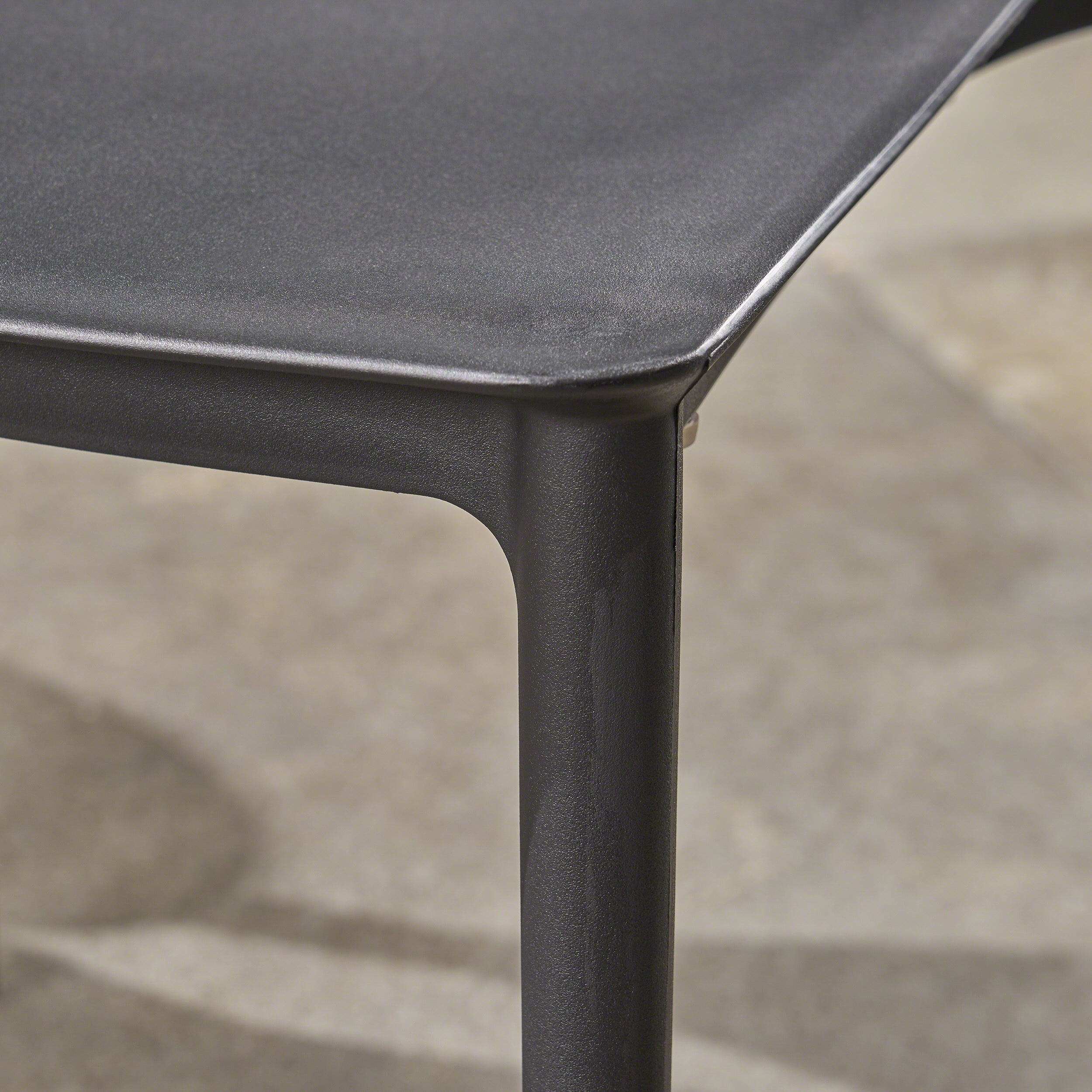 Landry Outdoor Plastic Chairs, Set of 4, Black