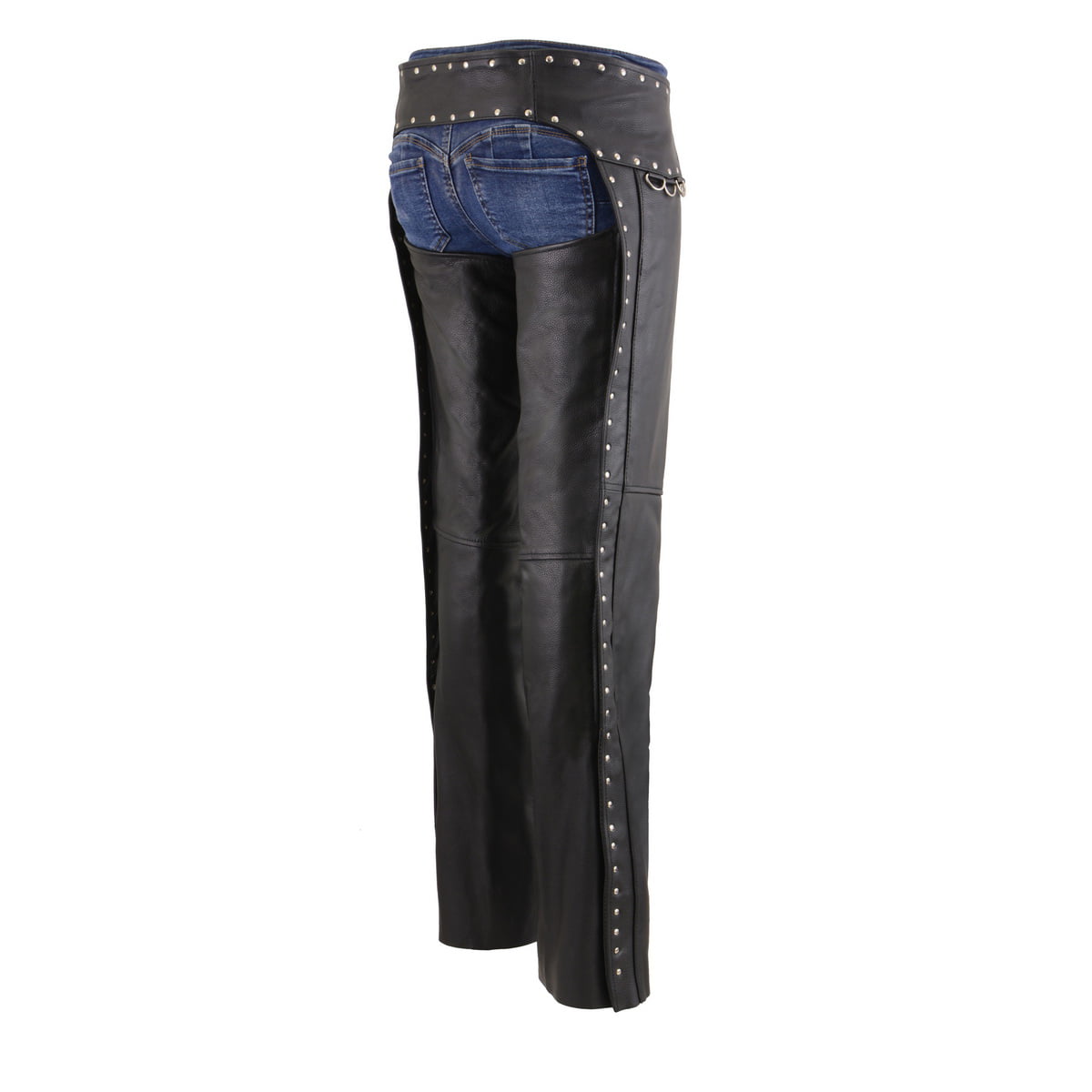 Black/Pink, X-Small Milwaukee Womens Leather Chaps 