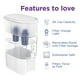 thumbnail image 2 of PUR - Dispensador de agua con filtro de capacidad extra grande, 44 tazas, color blanco, 2 of 5