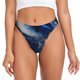 thumbnail image 1 of Balery Navy Blue Marble Tangas de Algodón para Mujer con Estampado – Ropa Interior Sexy, Transpirable, G-string-Large, 1 of 6