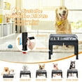 thumbnail image 2 of Elevated Dog Bowls, 6 Adjustable Heights Raised Pets Feeder Bowls W/Stainless Steel Bowls Neck Protection, Suitable For Small Medium Large Dogs, 2 of 7