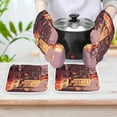 thumbnail image 6 of Fire Engine Car Truck Oven Mitt And Pot Holder Set Oven Glove for Kitchen Baking Cooking Grilling, 6 of 6