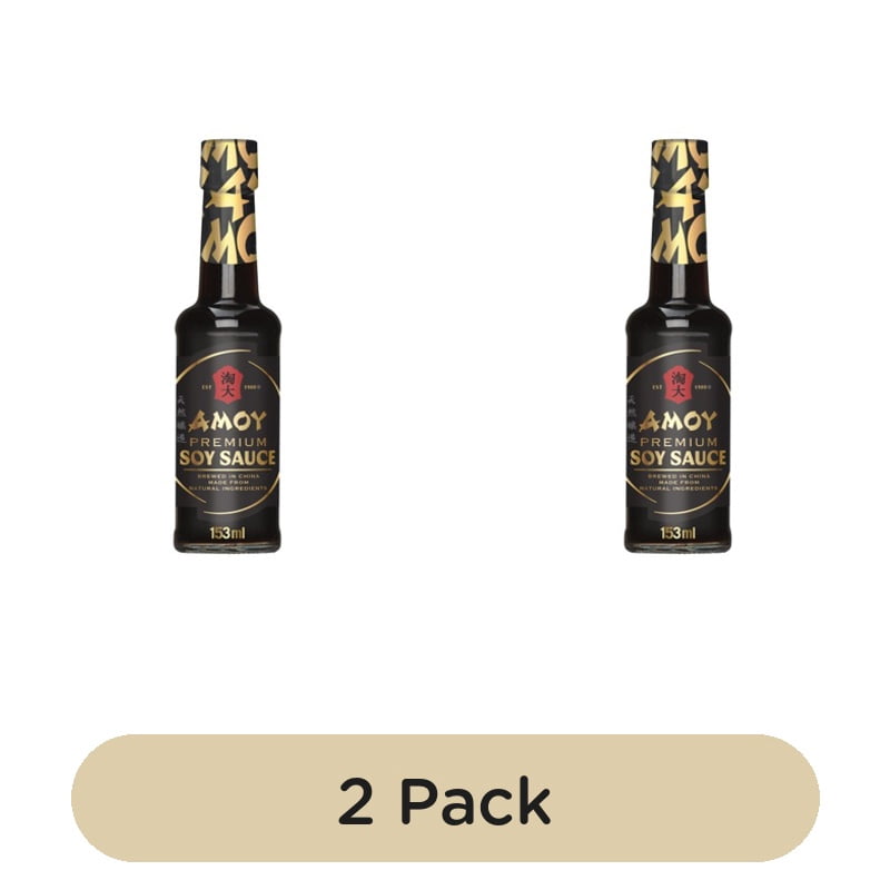 Amoy Premium Soy Sauce 153ml, British Import (Pack of 2)