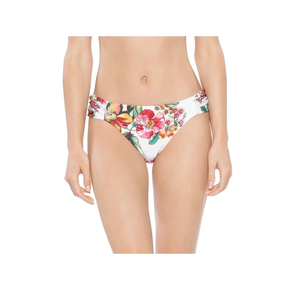 Becca by Rebecca Virtue Womens Floral Print Tab Side Swim Bottom Separates