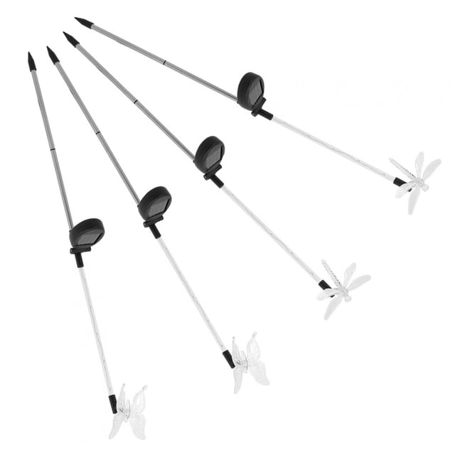 Luces solares para caminos, 4 piezas de luces solares con estaca para césped, luces solares para jardín, muy versátiles