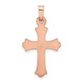 thumbnail image 4 of 14k Rose Gold Heart Hollow Cross Pendant Charm, 4 of 4