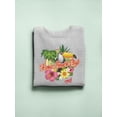thumbnail image 3 of Tropical Toucan Paradise Vacation Graphic Women's Sweatshirt, 3 of 4