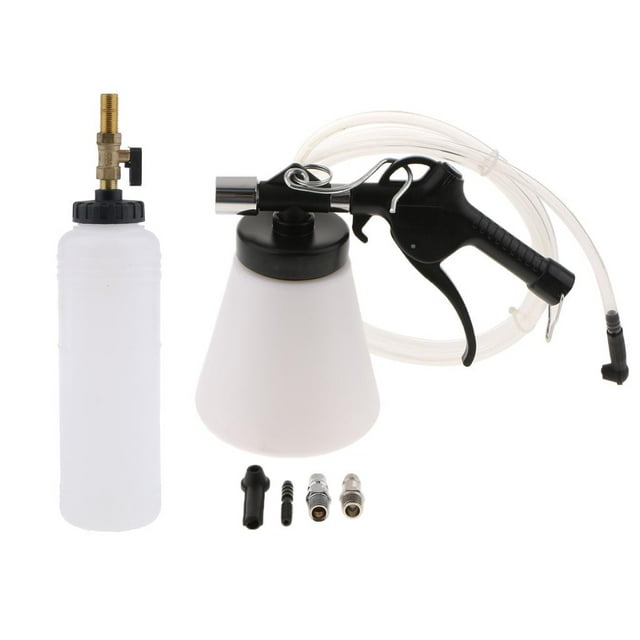 de herramientas de aceite para purga de frenos de coche, reparación de automóviles, adaptadores de plástico, purgador de frenos y embrague Zulema Kit de purga de embrague de freno de aire