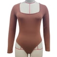 thumbnail image 3 of Body de manga larga para mujer, Body de manga larga para mujer Body de manga larga Top Body de manga larga para mujer Claridad notable, 3 of 3