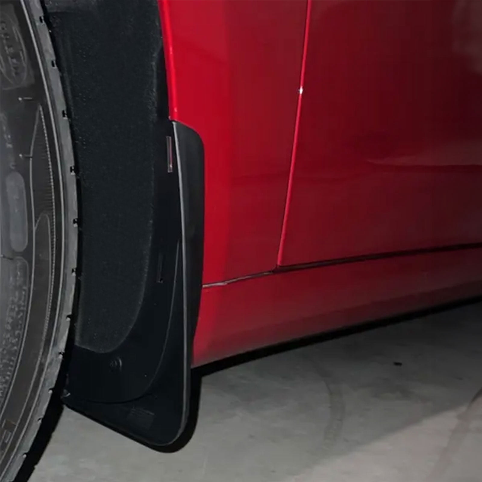 Ikon Motorsports Splash Guard Compatible With 2017-2023 Tesla Model 3, Matte Black PP Mud Flaps Front & Rear Splash Guards Fender Kit Protection Bodykits 4PCS