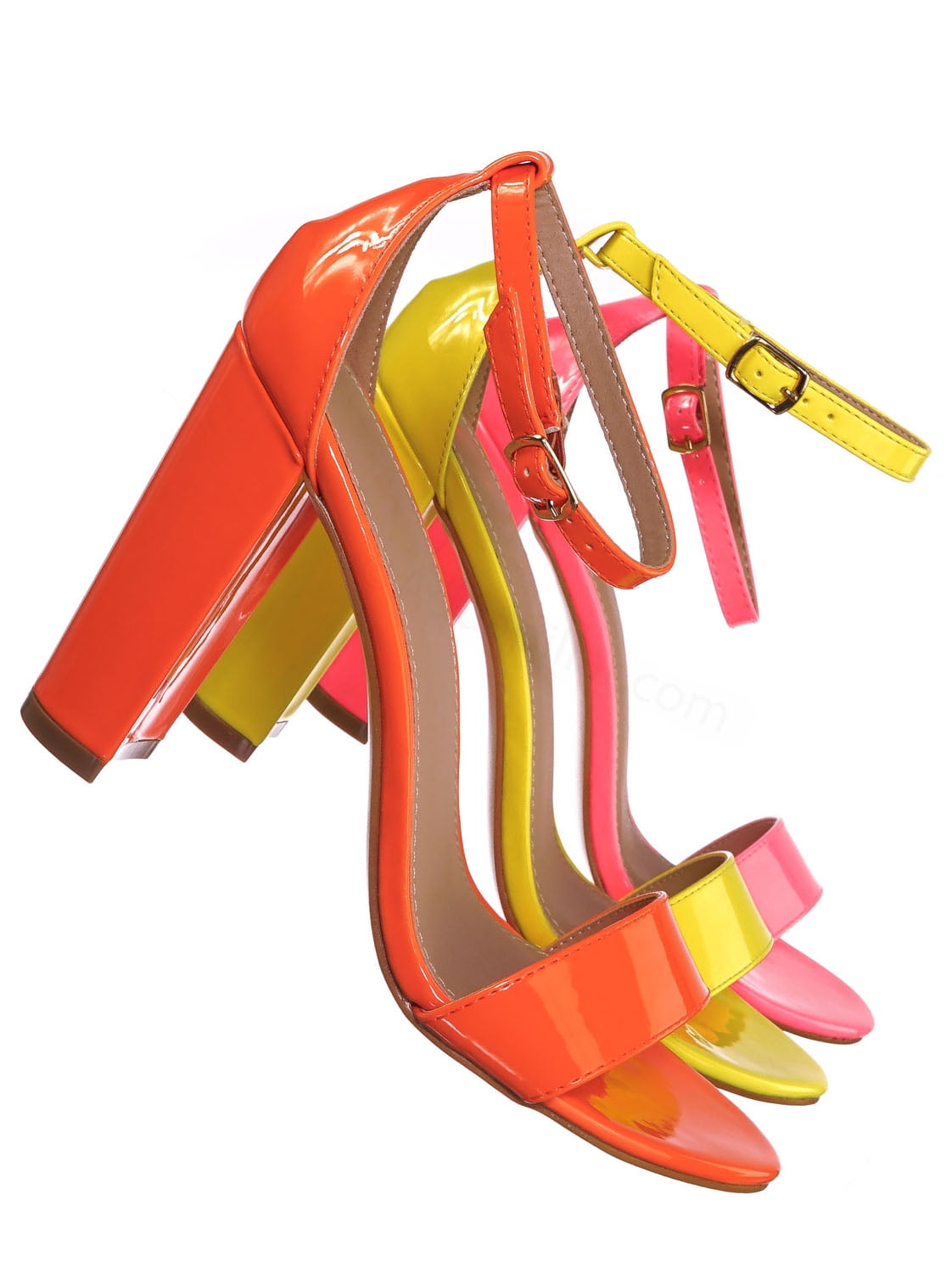 isla heel neon orange