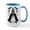 White/Blue Inside, variant on CafePress - Halloween Bride - 15 oz Ceramic Large White Novelty Mug