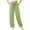 Green, variant on ITSAME Cotton Linen Pants for Women, High Waist Loose Fit Drawstring Athletic Casual Tapered Pants Black Size L