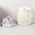 thumbnail image 3 of Polyester Panier de Rangement en Pliable Beige en Maille Panier à Lessive avec 3 Compartiments Bac de Rangement Mural Respirant pour l'Organisation de la Maison (1 Pcs) Rkxzt, 3 of 8