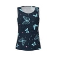 thumbnail image 4 of Fotbe Beautiful Butterflies Womens Loose Fit Casual Flowy Slim-Fit Tank Tops Athletic Round Neck Trendy Sleeveless Summer Tops for Gym and Yoga-Medium, 4 of 9