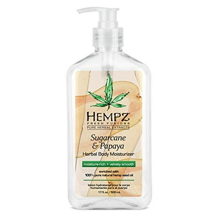 Papaya Body Balm - Hempz Herbal Body Moisturizer, Sugarcane & Papaya, 17 oz