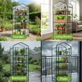 thumbnail image 5 of CONCETTA 4-Tier Mini & Portable Greenhouse with Wheels, Rust-Resistant Steel Frame, PVC Cover for Indoor or Outdoor Gardening, Clear, 5 of 11