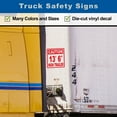 thumbnail image 4 of Caution 13' 6" High Trailer Vinyl Decal Sticker - Height Trailer Sign Truck Safety Markings for Dry Van and Reefer Trailers Caution Clearance Height Sign (7" x 8", White), 4 of 8