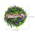 thumbnail image 2 of Guirnalda Artificial De Simulación De Lavanda, Cartel De Bienvenida, Decoración Colgante Para Ventana De Pared De Puerta Delantera Scienceny HA034830-00, 2 of 6