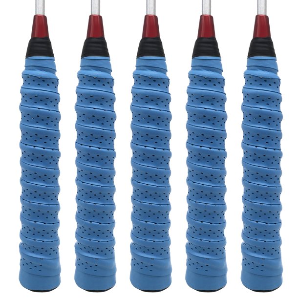 Irfora 1/5 Uds cinta de agarre de raqueta súper absorbente bádminton EVA sobregrip antideslizante agarre de tenis absorbe el sudor raqueta agarre de mano pegajoso Irfora Cinta de raqueta