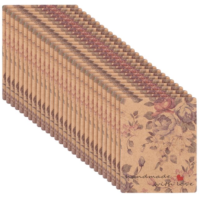 MasteelfCA 100pcs Decorative Floral Pattern Jewelry Display Cards Earring Display Papers