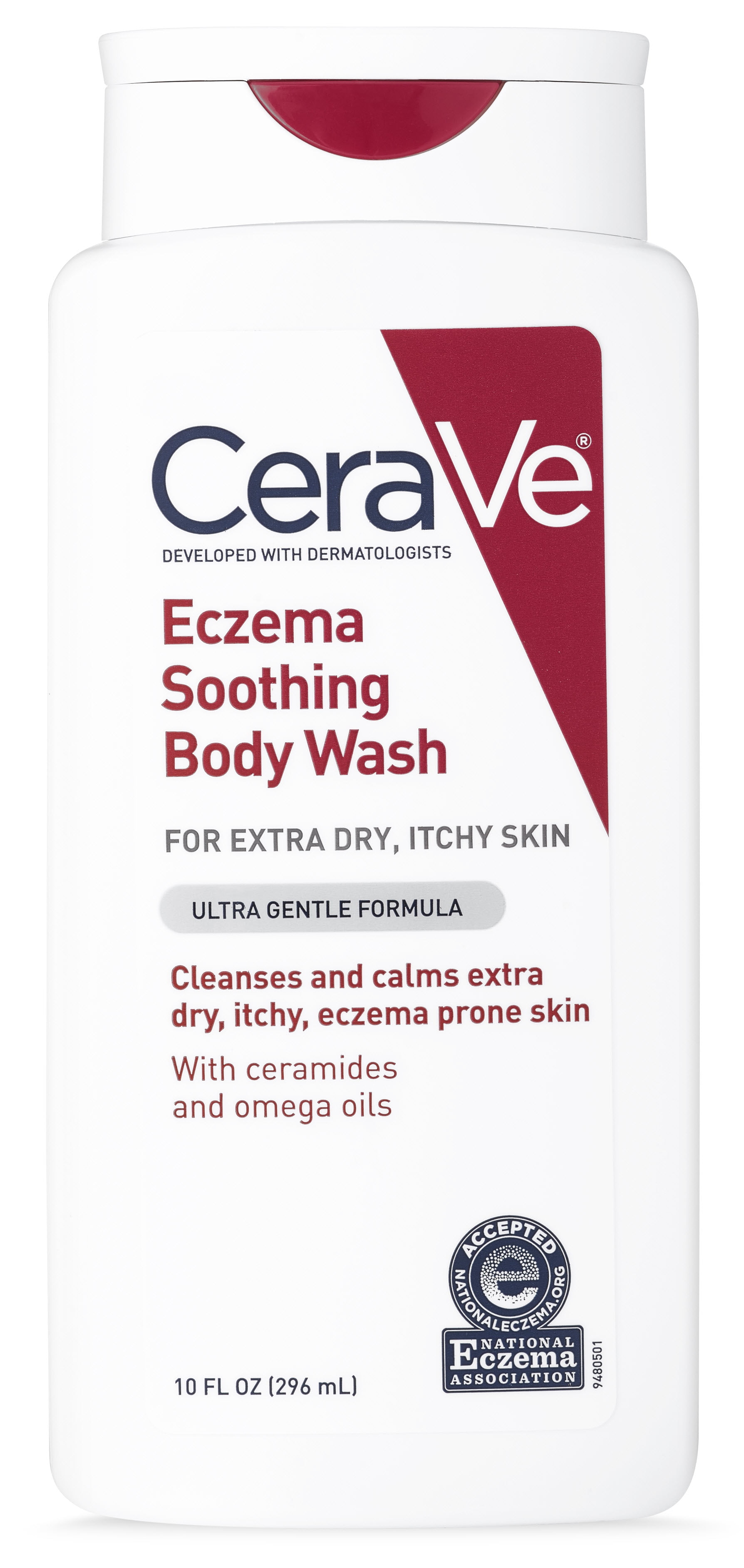 Cerave Eczema Soothing Body Wash For Calming Dry Itchy Skin 10 Oz Walmart Com Walmart Com