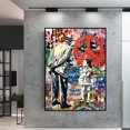 thumbnail image 4 of Cuadro mural estilo graffiti de Banksy, 40 x 60 cm, 4 of 4