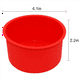 thumbnail image 4 of Moldes de silicona para mini tartas, de 4 pulgadas, redondos, antiadherentes, reutilizables, color rojo, juego de 12, 4 of 4