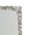 thumbnail image 3 of Ambesonne Damask Fitted Sheet, Rococo Flowers in Taupe, Queen Size, Taupe White, 3 of 3