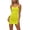 Yellow, variant on FRSASU Women's Sleeveless Dress Ruched Bodycon Spaghetti Strap Summer Casual Slim Fitted Club Party Mini Dresses Yellow