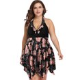 thumbnail image 1 of Maillot de Bain Tankini 2 Pcs à Fleurs pour Femmes Grande Taille 2X-6X, 1 of 6
