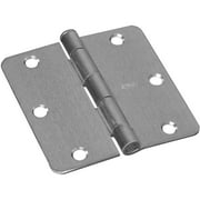 Round Corner Residential Door Hinge,No N821355, National Mfg Co