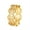 Gold, variant on Men's Women's Stainless Steel Sandblasted Treasure Statement Ring Wealth Lucky Couple Finger Band Jewelry Gift Black Size 7