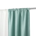 thumbnail image 2 of Better Homes & Gardens 4 Piece Aqua Open Stitch & Solid Curtain & Sheer Panel Set, Aqua, 74x84, 2 of 10
