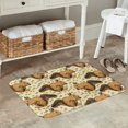 thumbnail image 7 of Honeii Cute Squirrel with Green Leaves Pattern Door Mat, Welcome Door Mats Outdoor Indoor, Stain and Fade Resistant, Non-Slip Entry Matfor Bedroom, Bathroom, Kitchen, 7 of 7