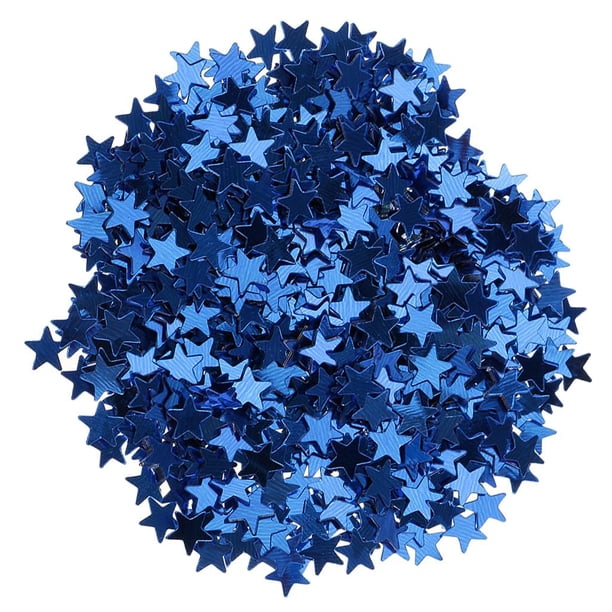 Confeti metálico con forma de estrella y purpurina para cumpleaños, bodas y fiestas. 6mm