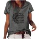 thumbnail image 1 of Moda Mujer Causal Daisy Cuello redondo Blusa estampada Camiseta de manga corta Tops de verano Pompotops  hkajfhjk461293, 1 of 6
