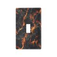 thumbnail image 2 of Switch Panel Switch Decoration 2.76x4.53x0.28 Inches Toggle Switch Switch Plate Wall Plates Living Room Kitchen Bedroom Study Switches Black Volcano, 2 of 8