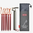 thumbnail image 3 of facefd Outdoor Camping Tent Pegs Nails Stake Storage Bag Case Stuff Sack Pouch M, 3 of 9