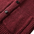 thumbnail image 4 of Men's Shawl Collar Cardigan Sweater Button up Merino Wool Sweater, 4 of 5
