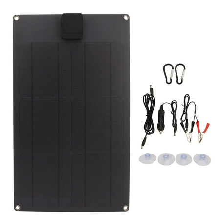 

Solar Panel Kit 25W 5V 18V Dual Output High Conversion Rate Waterproof Solar Battery Charger Panel for Car Boat Trailer RV
