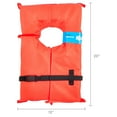 X2O U.S. Coast Guard Approved Type II Adult Life Jacket, Orange