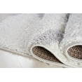 thumbnail image 3 of Ladole Rugs Shaggy Tangier Turkish Smooth Soft Made by Machine Indoor Area Rug Carpet in White Light Gray 3'11" x 5'7", 3 of 4