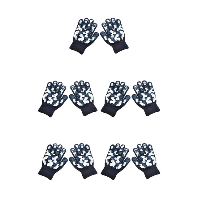 Minnieouse 1 par de guantes de invierno para niños, cubiertas para mantener el calor, cubiertas para los dedos con patrón de camuflaje para usar Type2 NO2