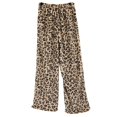 thumbnail image 5 of Leopard Pants Women Spring Leopard Print Elastic Waist Loose Wide Leg Casual Trousers Flowy Pants, 5 of 9