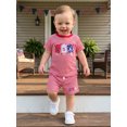 thumbnail image 5 of Cenuakty Toddler Little Baby Boys Patriotic Outfits  6M 12M 18M 24M 2T 3T 4T Ice Cream Embroidery Striped Short Sleeves T-Shirt and Shorts Set for 2 Piece Clothes, 5 of 9