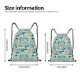 thumbnail image 2 of Lsque Dogs Print Drawstring Backpack Bag Sport Gym Sackpack Cinch Bags Drawstring Bags Draw String Sport Bag-Small, 2 of 6