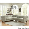 thumbnail image 3 of US Pride Furniture Sophia Button Tufted Fabric Upholstered 2-Pc Right Facing Sectional Sofa, Grey, 3 of 5
