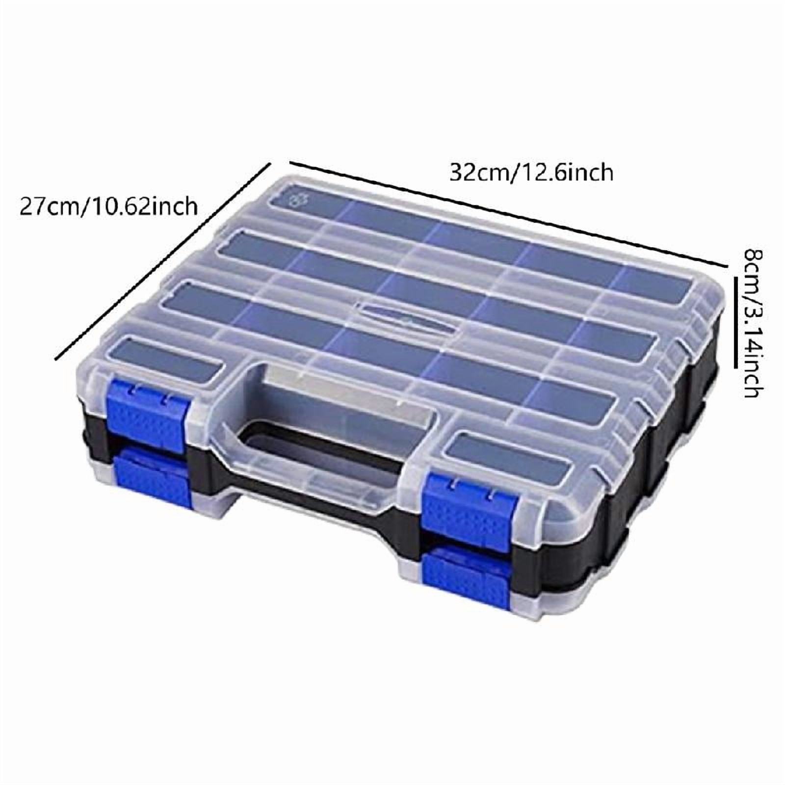 34-Removable Compartment Organizer,12.6''x10.6'' Tool Storage Box With Multiple Compartments for Home